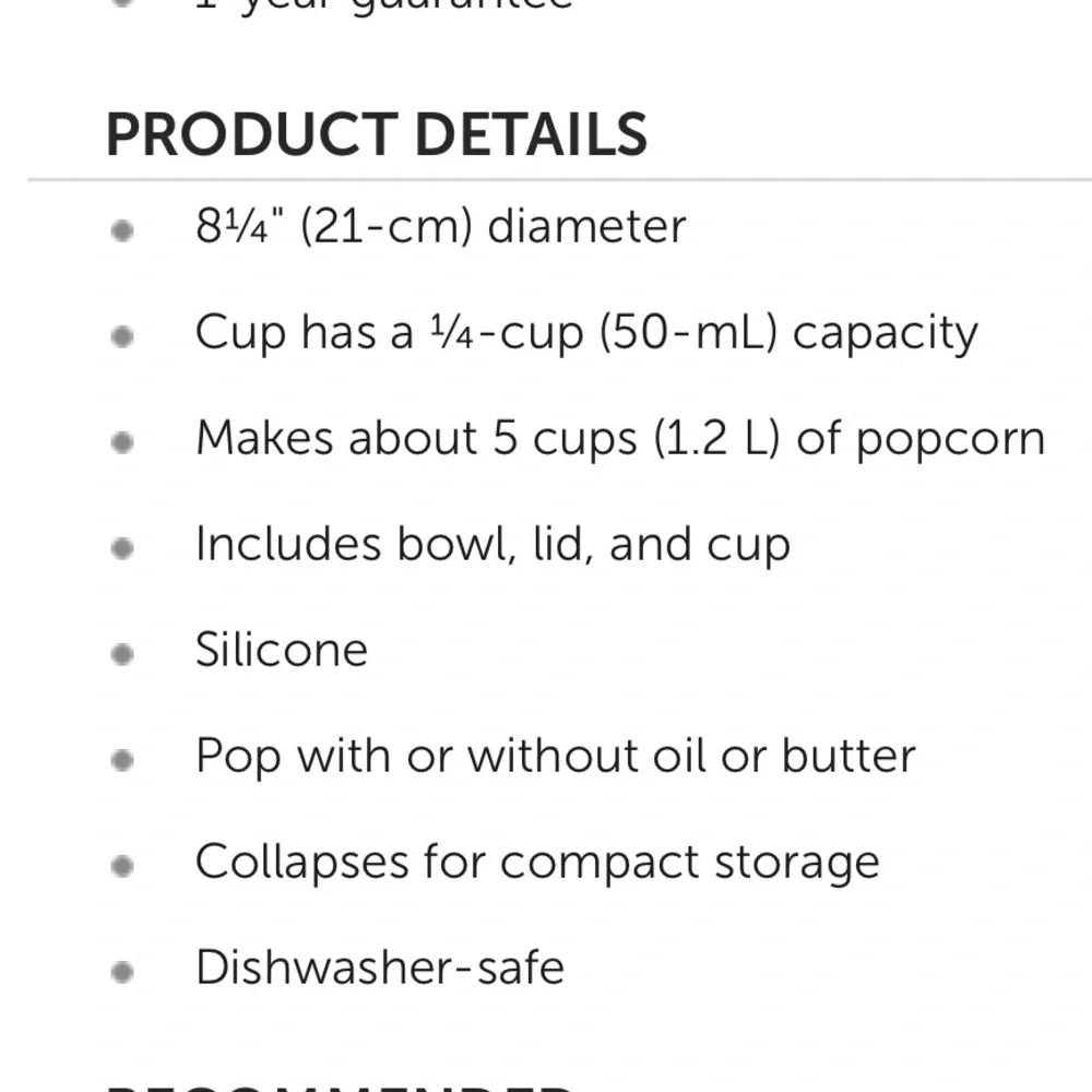 Pampered Chef‎ Microwave Popcorn Popper